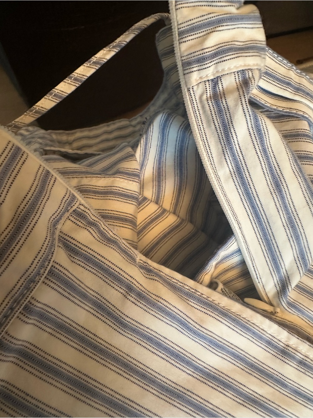 FREE PEOPLE ISABELLE STRIPED COTTON JUMPSUIT OVERALLS  TIE WAIST SMALL - Picture 7 of 10